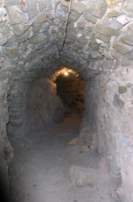 Tunnel underneath restaurant